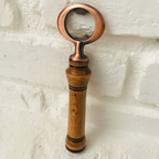 Hand-Turned Wooden Bottle Opener | Beechwood & Copper