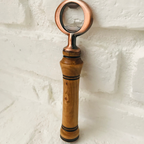 Hand-Turned Wooden Bottle Opener | Beechwood & Copper