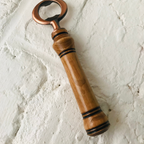 Hand-Turned Wooden Bottle Opener | Beechwood & Copper