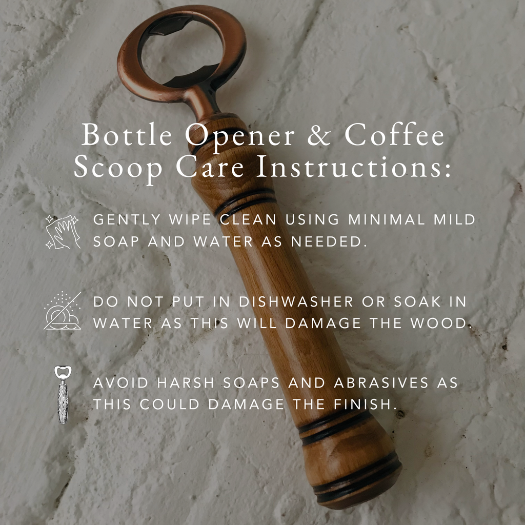 Hand-Turned Wooden Bottle Opener | Beechwood & Copper