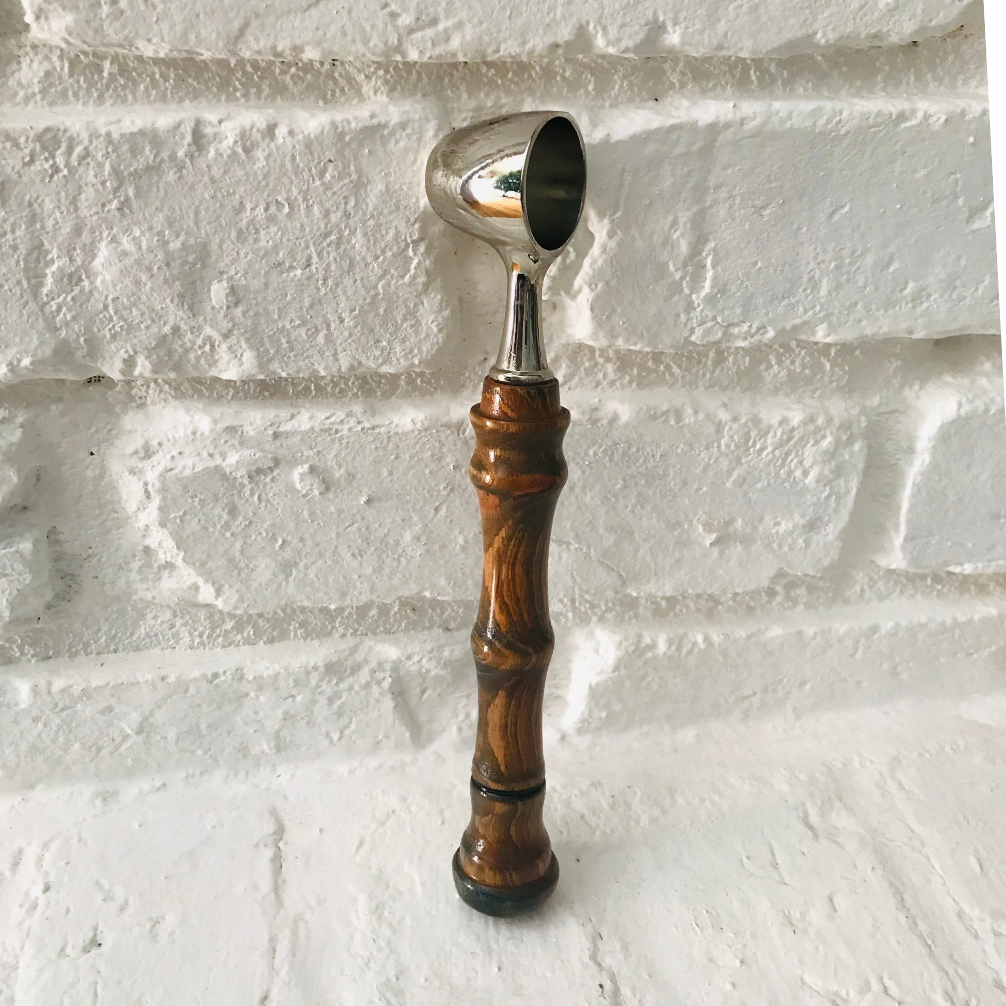 Hand-Turned Wooden Coffee Scoop | Beechwood & Silver