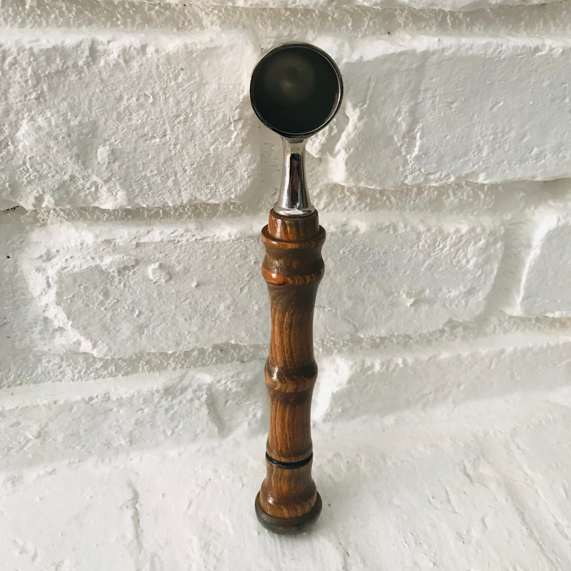 Hand-Turned Wooden Coffee Scoop | Beechwood & Silver