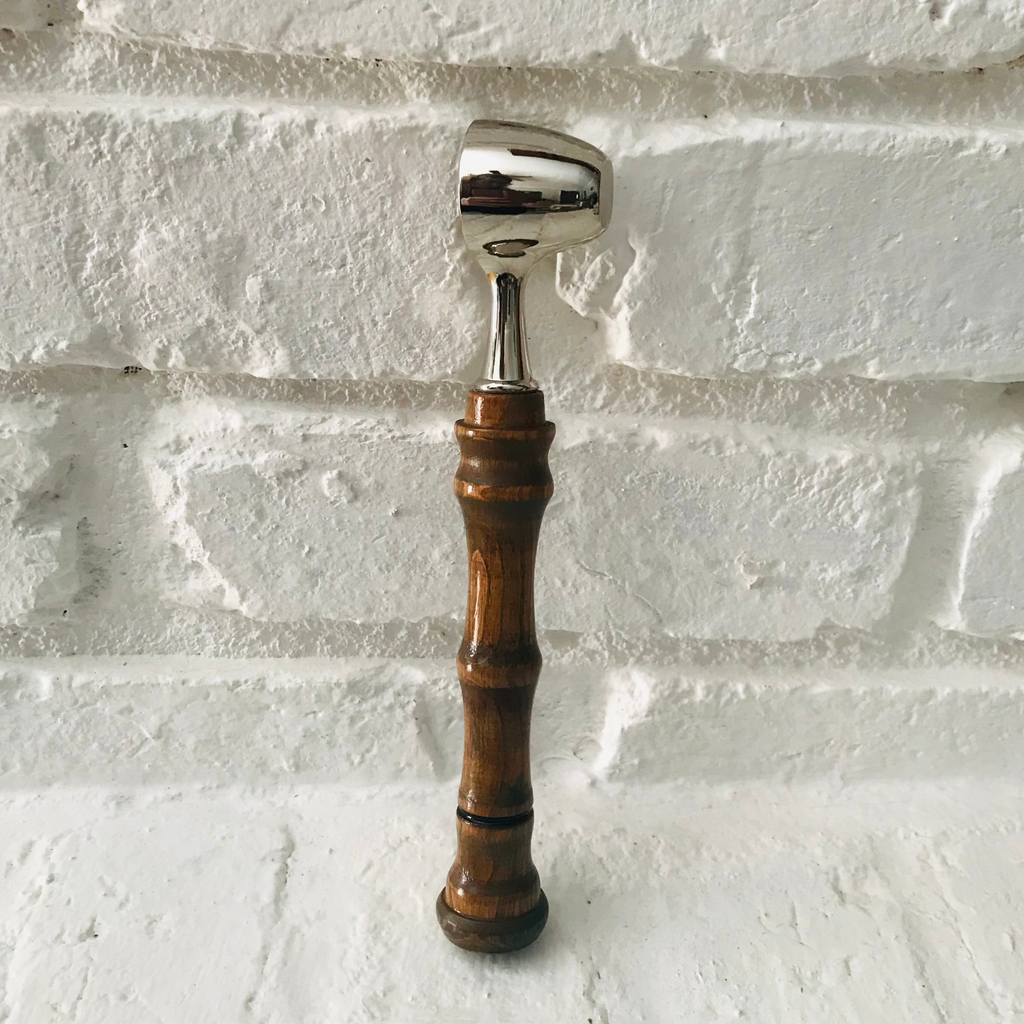 Hand-Turned Wooden Coffee Scoop | Beechwood & Silver