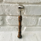 Hand-Turned Wooden Coffee Scoop | Beechwood & Silver