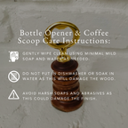 Hand-Turned Bartop Bottle Opener | Beechwood & Gold