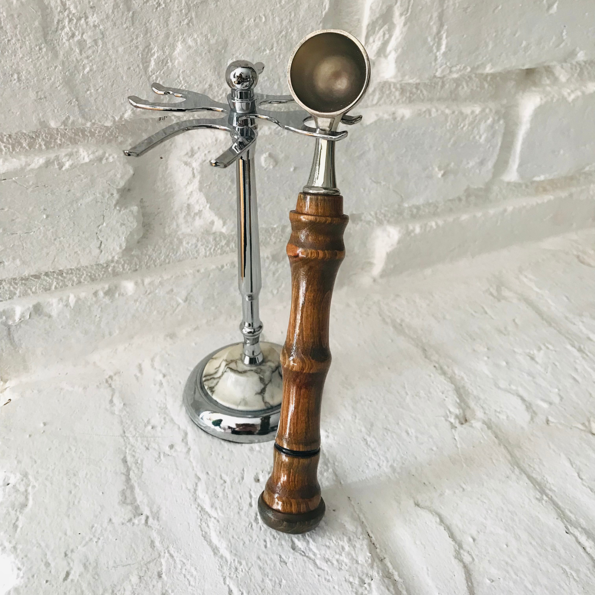 Hand-Turned Wooden Coffee Scoop | Beechwood & Silver