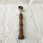 Hand-Turned Wooden Coffee Scoop | Beechwood & Silver
