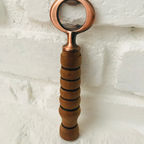 Hand-Turned Wooden Bottle Opener | Poplar & Copper