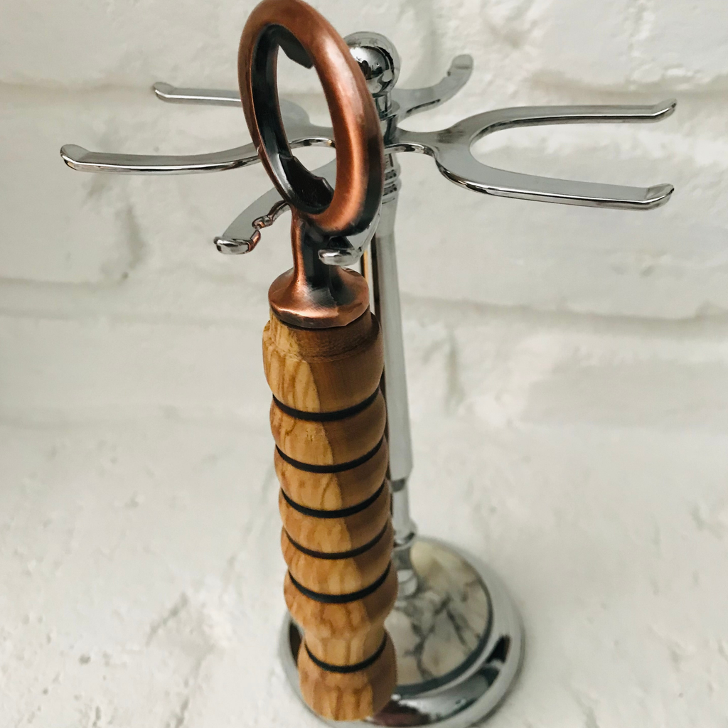 Hand-Turned Wooden Bottle Opener | Poplar & Copper