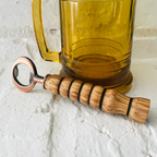 Hand-Turned Wooden Bottle Opener | Poplar & Copper