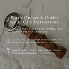 Hand-Turned Wooden Bottle Opener | Beechwood & Silver