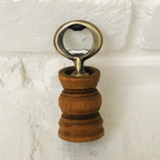 Hand-Turned Bartop Bottle Opener | Beechwood & Bronze