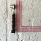 Hand-Turned Wooden Coffee Scoop | Black Walnut & Silver