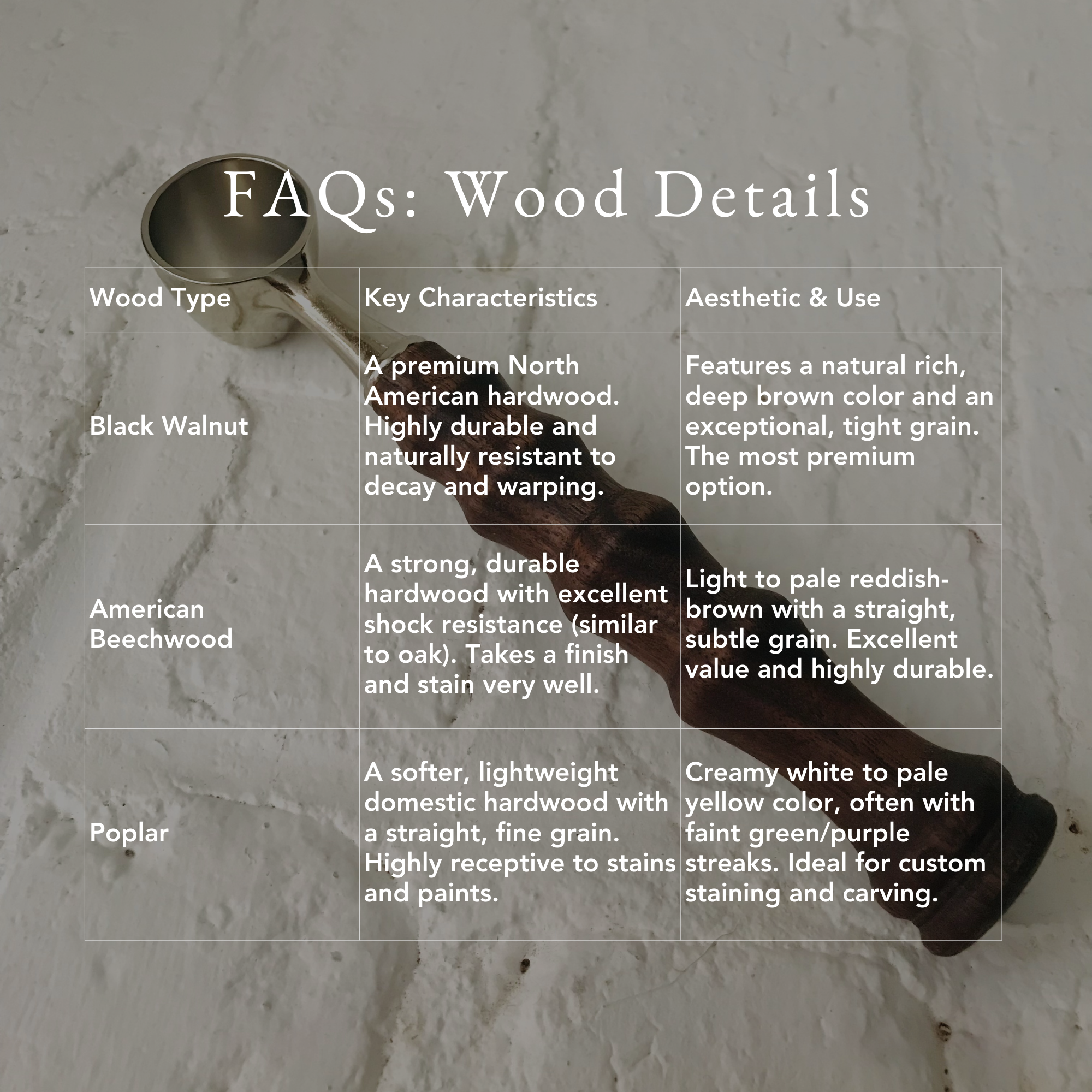 Hand-Turned Wooden Coffee Scoop | Black Walnut & Silver