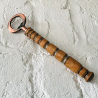 Hand-Turned Wooden Bottle Opener | Beechwood & Copper
