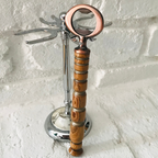 Hand-Turned Wooden Bottle Opener | Beechwood & Copper